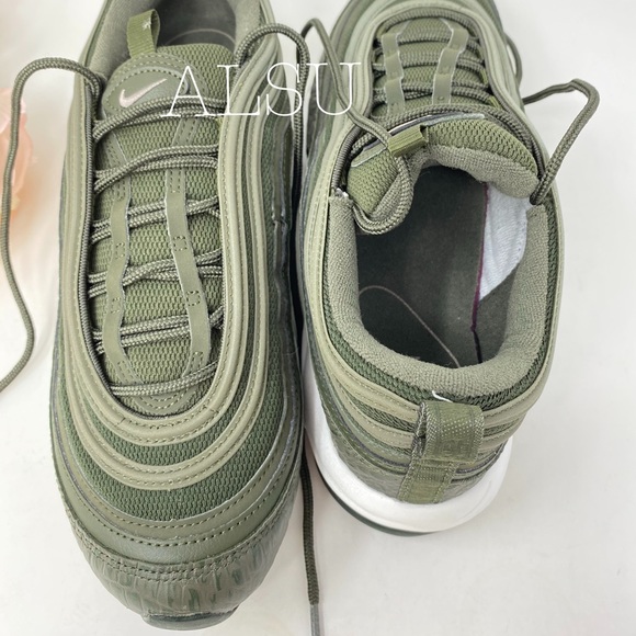 Nike Air Max 97 LX Cargo Khaki Leather W AUTHENTIC - Picture 7 of 8